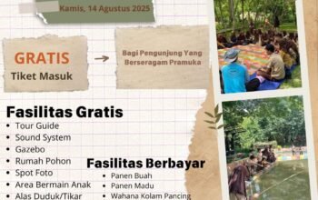 Hari Pramuka ke.64, Berseragam Pramuka Gratis Tiket Masuk ke objek Agrowisata Taman Buah Kandi Sawahlunto