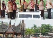 Rangkaian Hari Pramuka ke 64, Kwarcab Kota Sawahlunto Ziarah Makam Pahlawan Nasional Maha Putra Mohammad Yamin