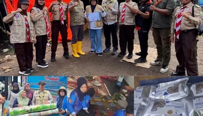 IWAPI dan Pramuka Kwarcab Sawahlunto Serahkan Bantuan Bencana Sumbar ke Solok dan Tanah Datar