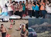 Pramuka Kwarcab Sawahlunto Distribusikan Bantuan Bencana Sumbar ke Dusun Batua Cacang Subarang Kabupaten Solok