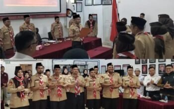 Mabi dan Pincab Pramuka Saka Rintisan Yogaswara Kwarcab Sawahlunto 2025 -2030 Dilantik