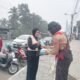 Hadapi Udara Tidak Sehat, Kwarcab Sawahlunto Gelar Aksi Berbagi Masker